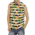Mango Fruit Striped Pattern Print Men's Fitness Tank Top