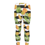Mango Fruit Striped Pattern Print Men's leggings