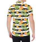Mango Fruit Striped Pattern Print Men's Shirt