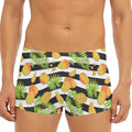 Mango Fruit Striped Pattern Print Men's Short Boxer Briefs