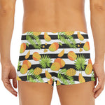 Mango Fruit Striped Pattern Print Men's Short Boxer Briefs