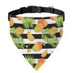 Mango Fruit Striped Pattern Print Over The Collar Dog Bandana