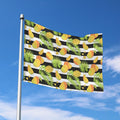 Mango Fruit Striped Pattern Print Polyester Flag