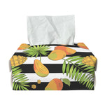 Mango Fruit Striped Pattern Print Rectangle Tissue Box Cover