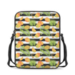 Mango Fruit Striped Pattern Print Rectangular Crossbody Bag