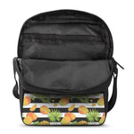 Mango Fruit Striped Pattern Print Rectangular Crossbody Bag