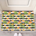 Mango Fruit Striped Pattern Print Rubber Doormat