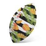 Mango Fruit Striped Pattern Print Rugby Ball