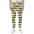 Mango Fruit Striped Pattern Print Joggers