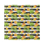 Mango Fruit Striped Pattern Print Silk Bandana