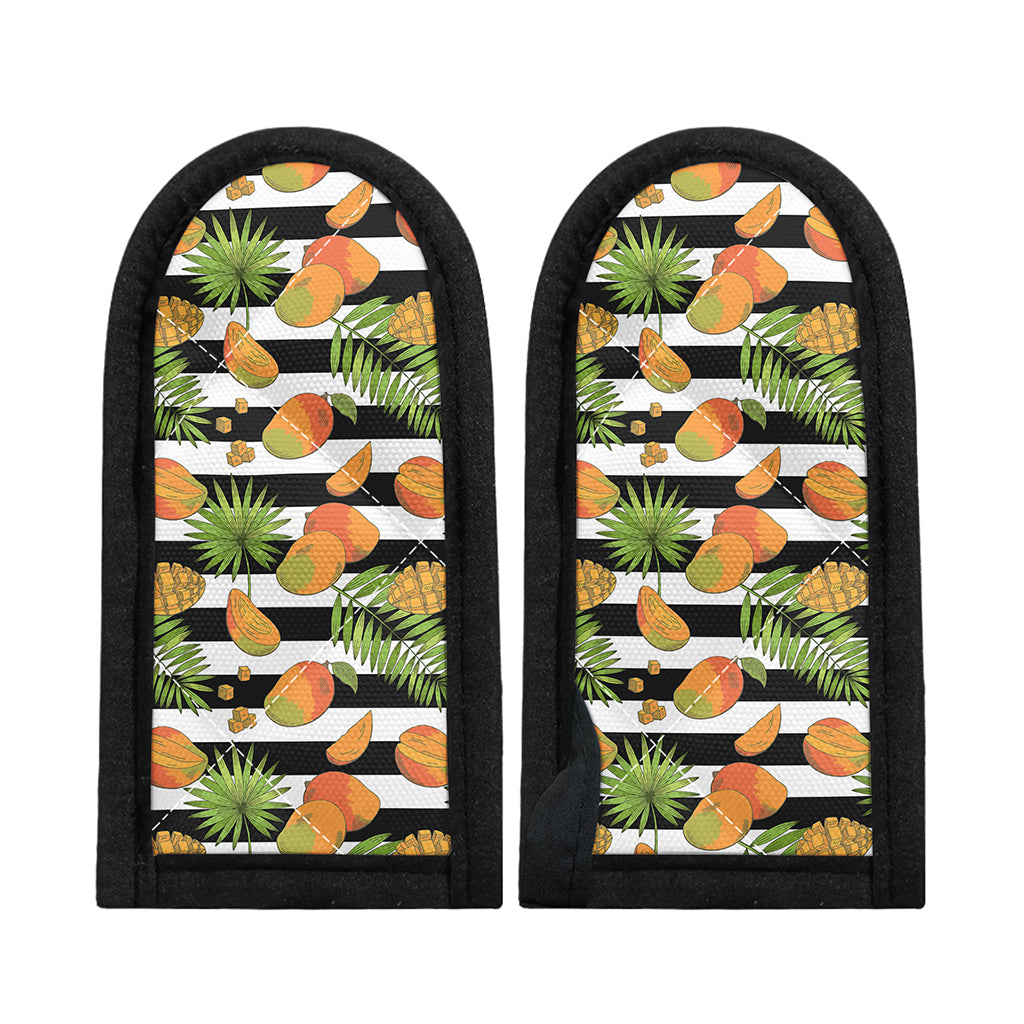 Mango Fruit Striped Pattern Print Skillet Handle Cover