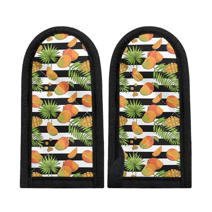 Mango Fruit Striped Pattern Print Skillet Handle Cover