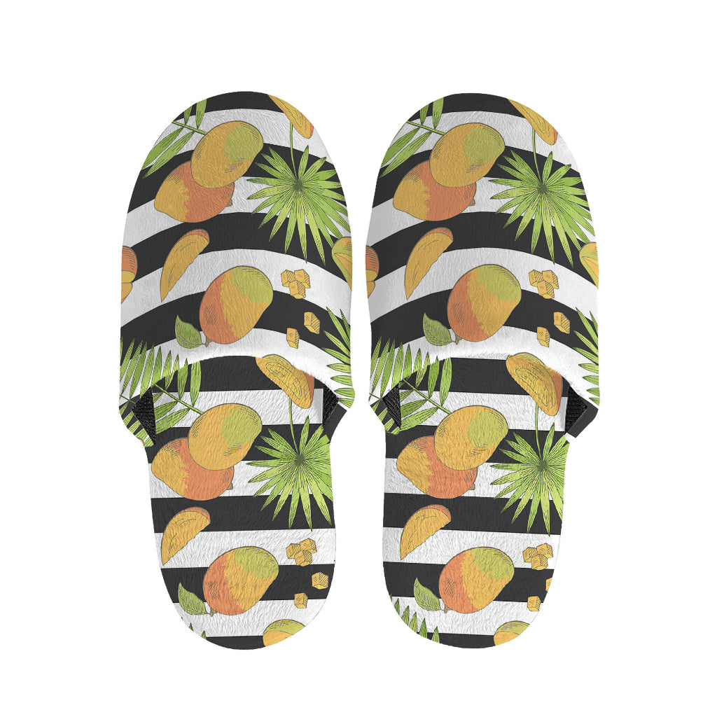 Mango Fruit Striped Pattern Print Slippers