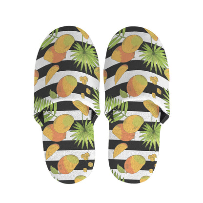 Mango Fruit Striped Pattern Print Slippers