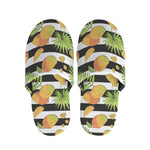 Mango Fruit Striped Pattern Print Slippers
