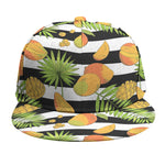 Mango Fruit Striped Pattern Print Snapback Cap