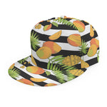 Mango Fruit Striped Pattern Print Snapback Cap
