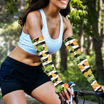 Mango Fruit Striped Pattern Print Sun Protection Arm Sleeves
