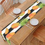 Mango Fruit Striped Pattern Print Table Runner