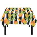 Mango Fruit Striped Pattern Print Tablecloth