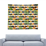 Mango Fruit Striped Pattern Print Tapestry
