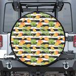 Mango Fruit Striped Pattern Print Tire Cover