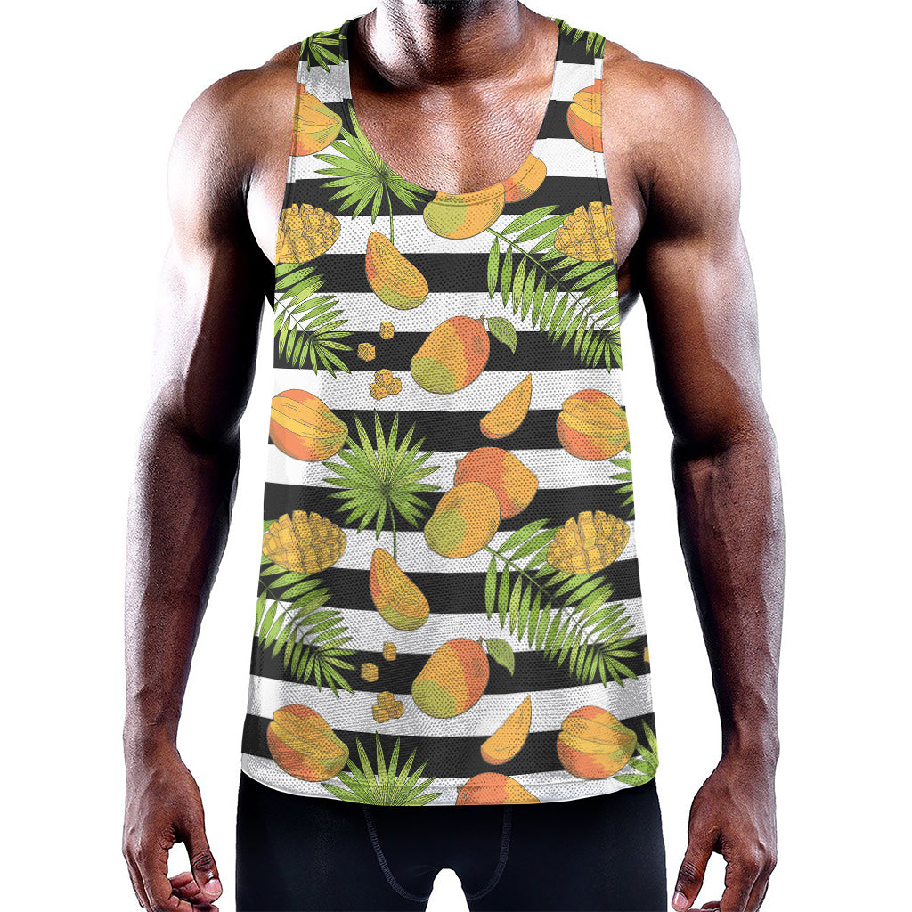 Mango Fruit Striped Pattern Print Training Tank Top