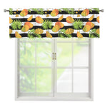 Mango Fruit Striped Pattern Print Window Valance