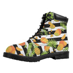 Mango Fruit Striped Pattern Print Work Boots