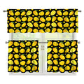 Mango Pattern Print 3 Piece Kitchen Curtains