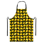 Mango Pattern Print Bib Apron With Pocket