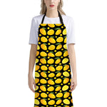 Mango Pattern Print Bib Apron With Pocket
