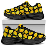 Mango Pattern Print Black Chunky Shoes