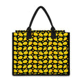 Mango Pattern Print Canvas Tote Bag