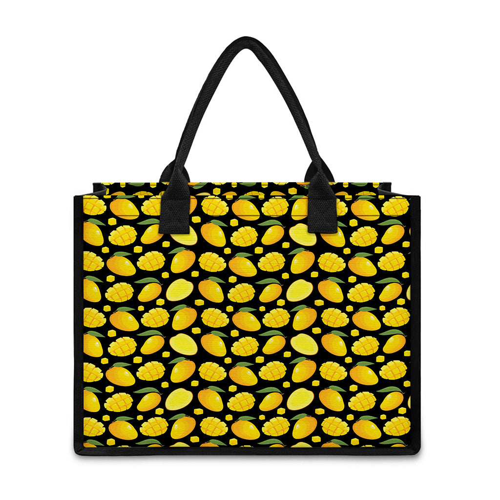 Mango Pattern Print Canvas Tote Bag