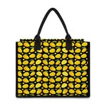 Mango Pattern Print Canvas Tote Bag
