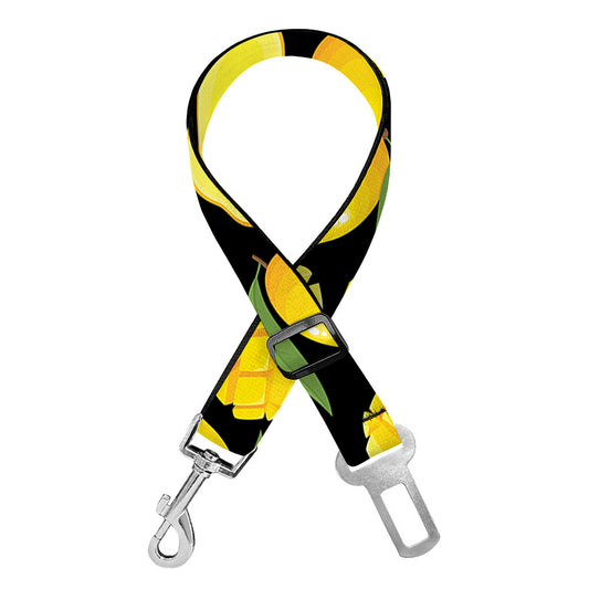 Mango Pattern Print Dog Seat Belt