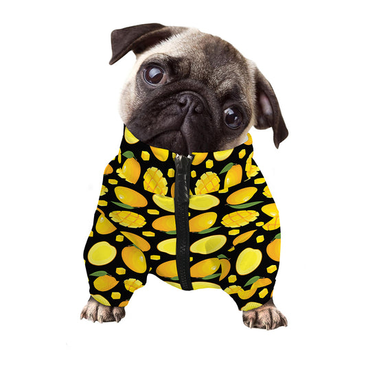 Mango Pattern Print Dog Zip Up Jacket