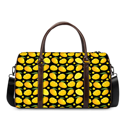 Mango Pattern Print Duffle Bag