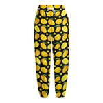Mango Pattern Print Fleece Lined Knit Pants