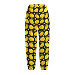 Mango Pattern Print Fleece Lined Knit Pants
