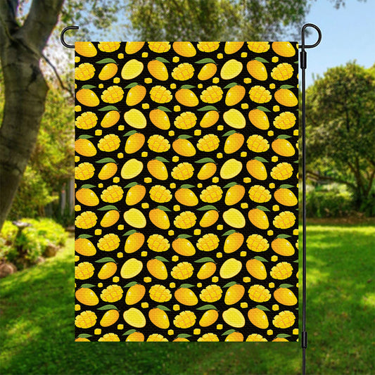 Mango Pattern Print Garden Flag
