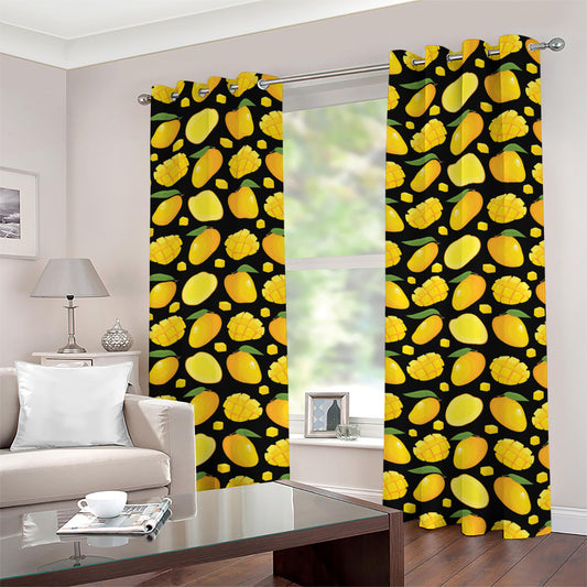Mango Pattern Print Grommet Curtains