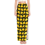 Mango Pattern Print High Slit Maxi Skirt
