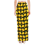 Mango Pattern Print High Slit Maxi Skirt