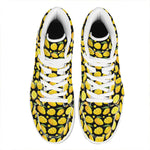Mango Pattern Print High Top Leather Sneakers