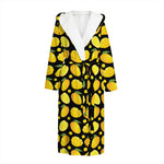 Mango Pattern Print Hooded Bathrobe