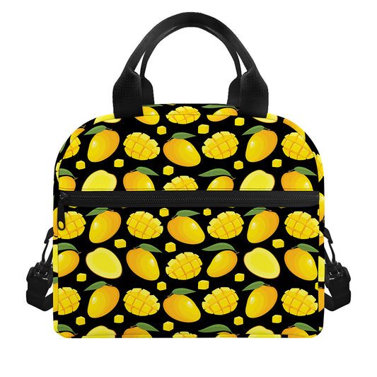 Mango Pattern Print Insulated Lunch Bag