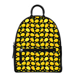 Mango Pattern Print Leather Backpack