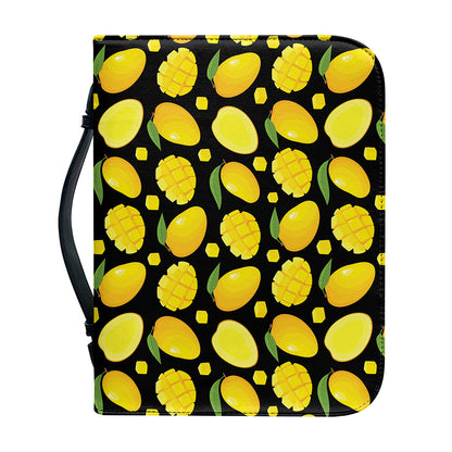 Mango Pattern Print Leather Bible Cover